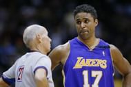 Fox talks with referee